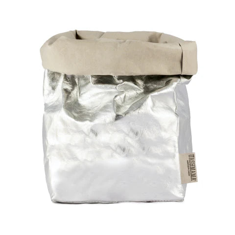 Papírový sáček platina-metalická