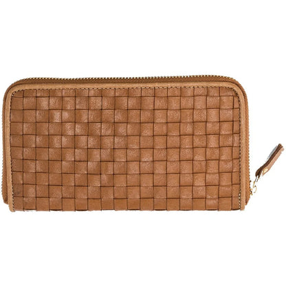 Peňaženka VITA prepletaná hnedá