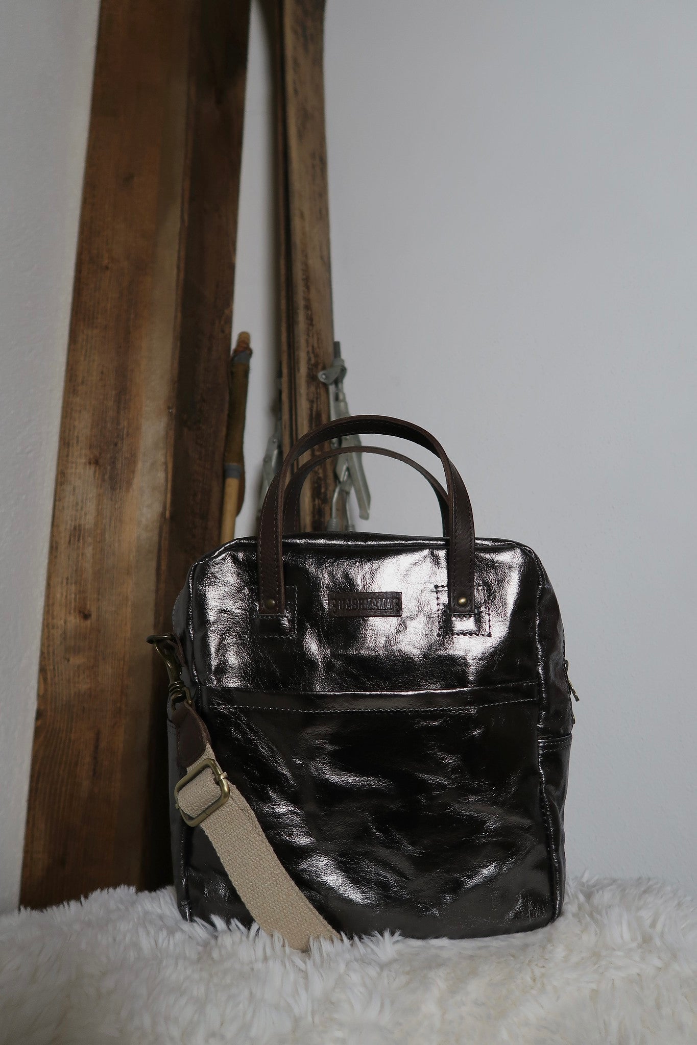 Taška PARMA tmavosivá-metalická