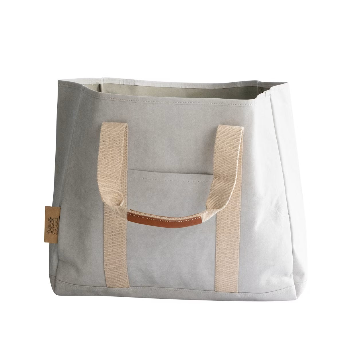 Taška na drevo čierna svetlosivá