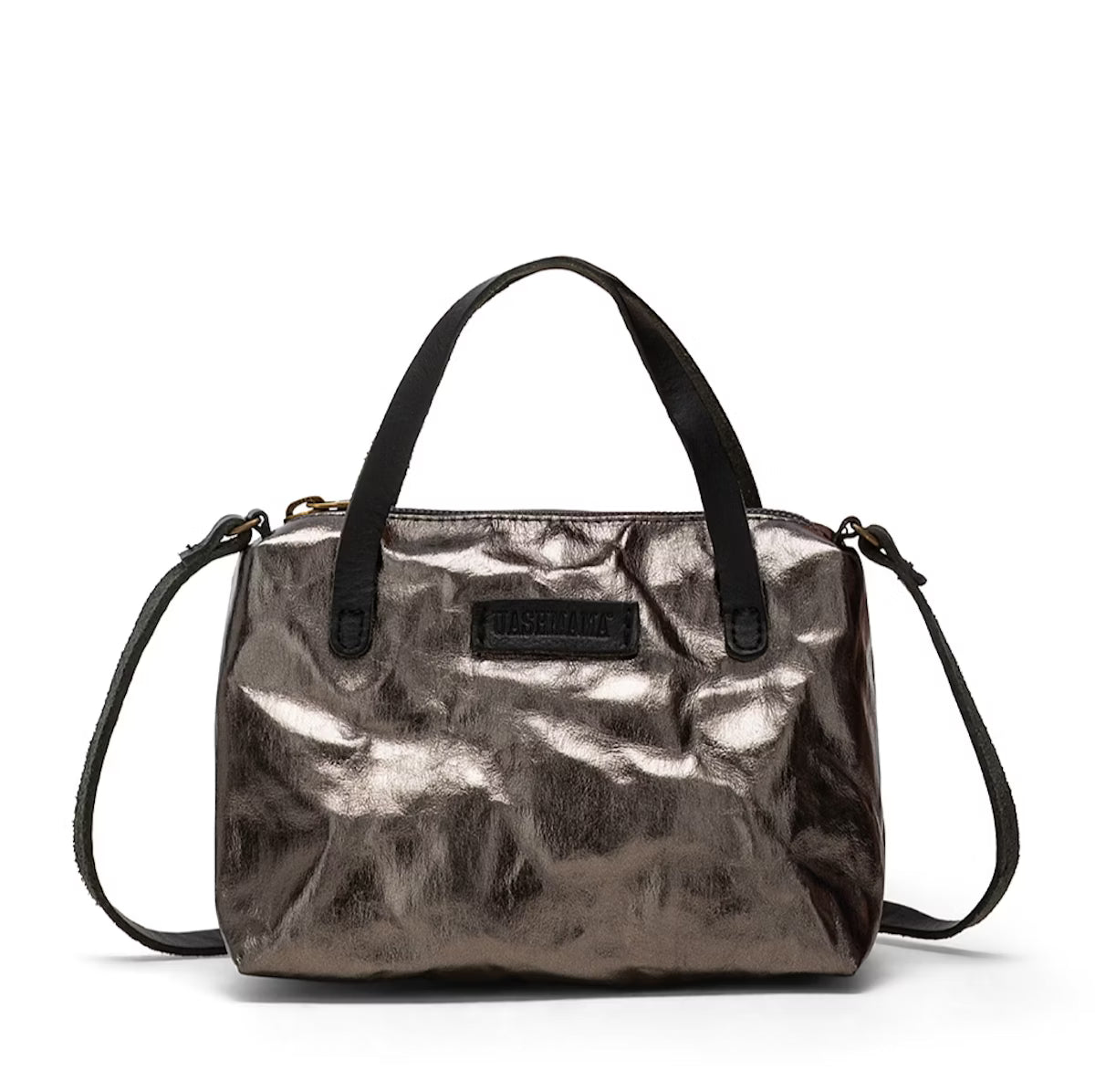 Taštička GEMMINA tmavosivá-metalická