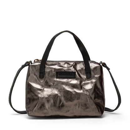 Taštička GEMMINA tmavosivá-metalická