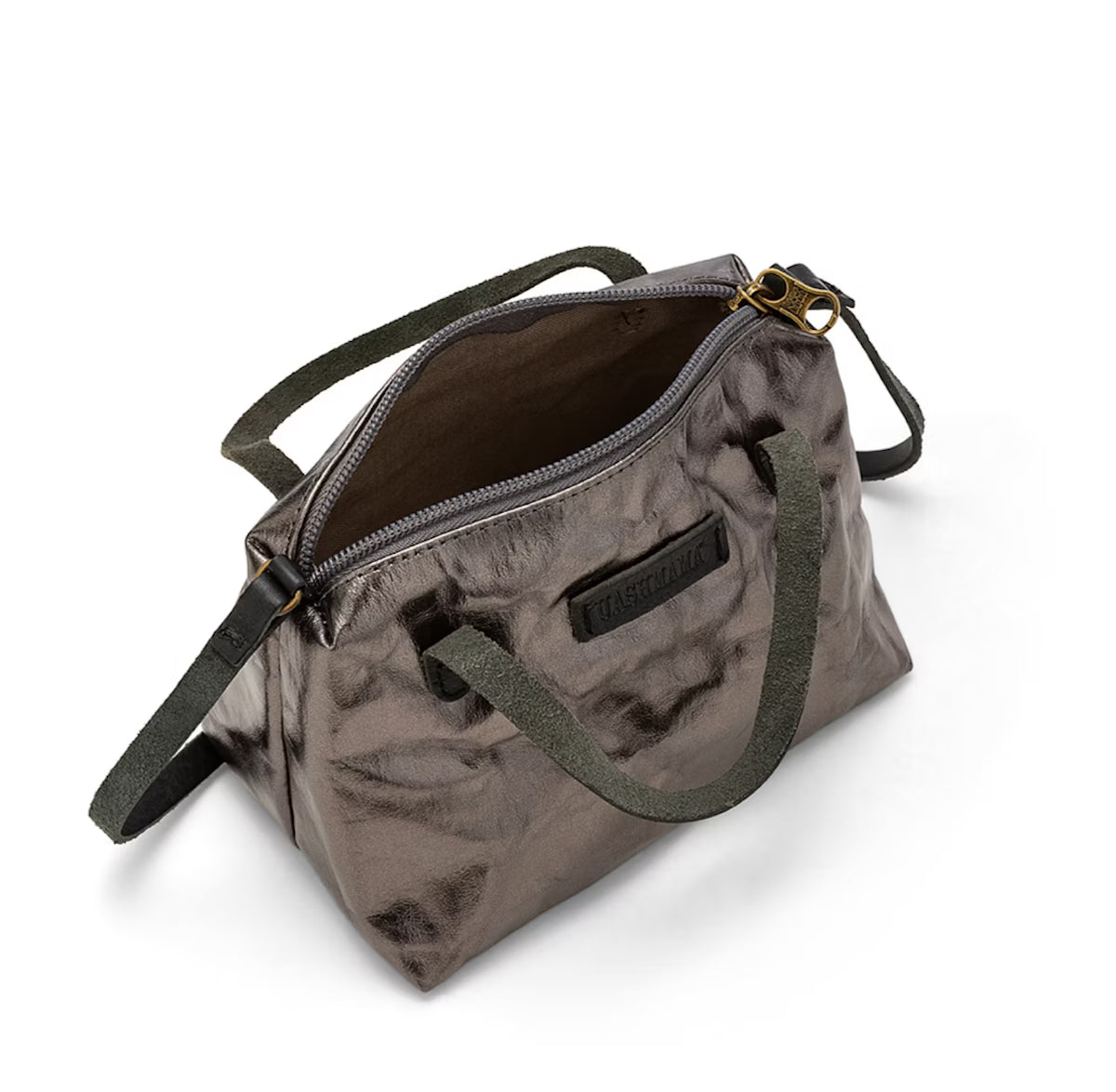 Taštička GEMMINA tmavosivá-metalická