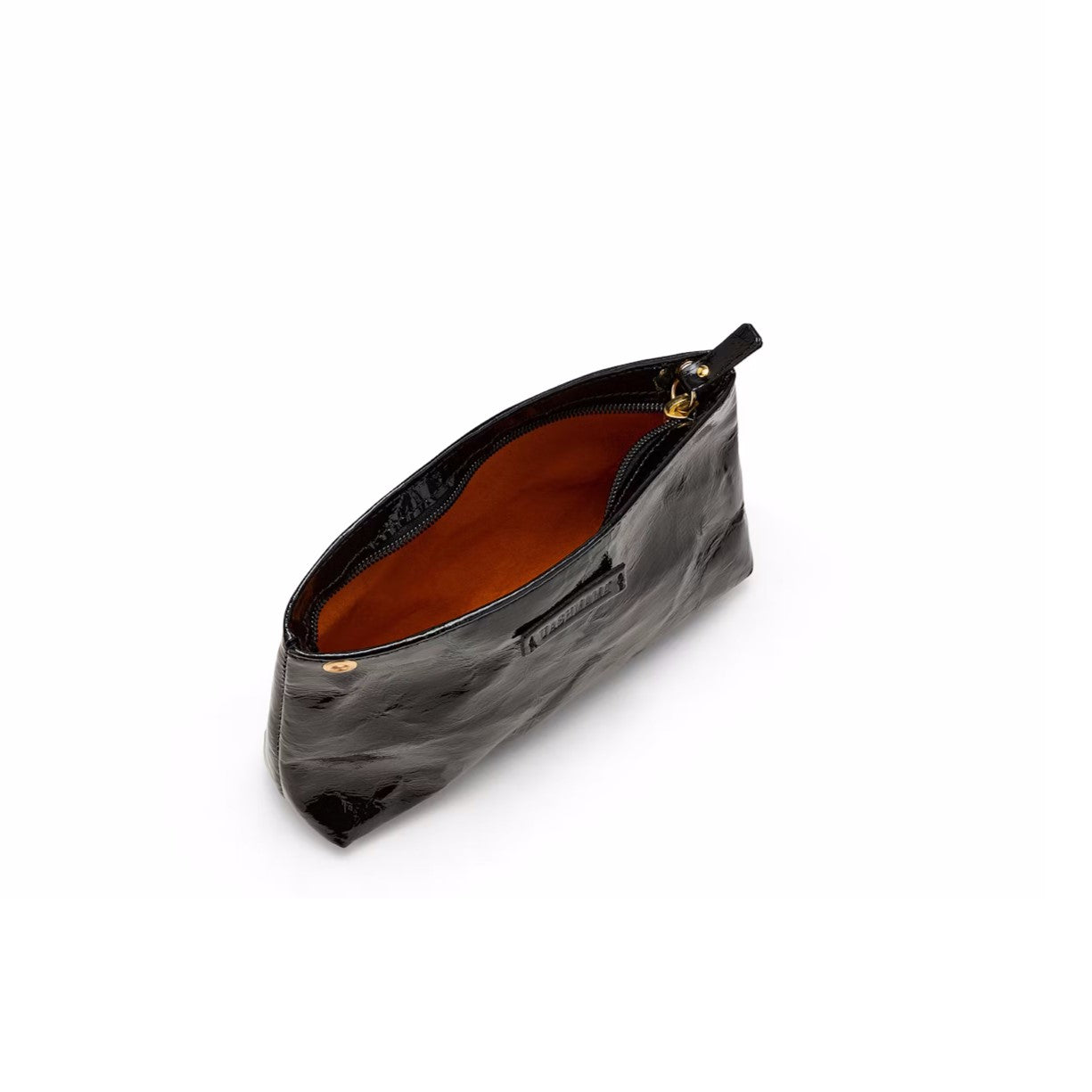 Taštička LA BUSTA malá čierna lesklá