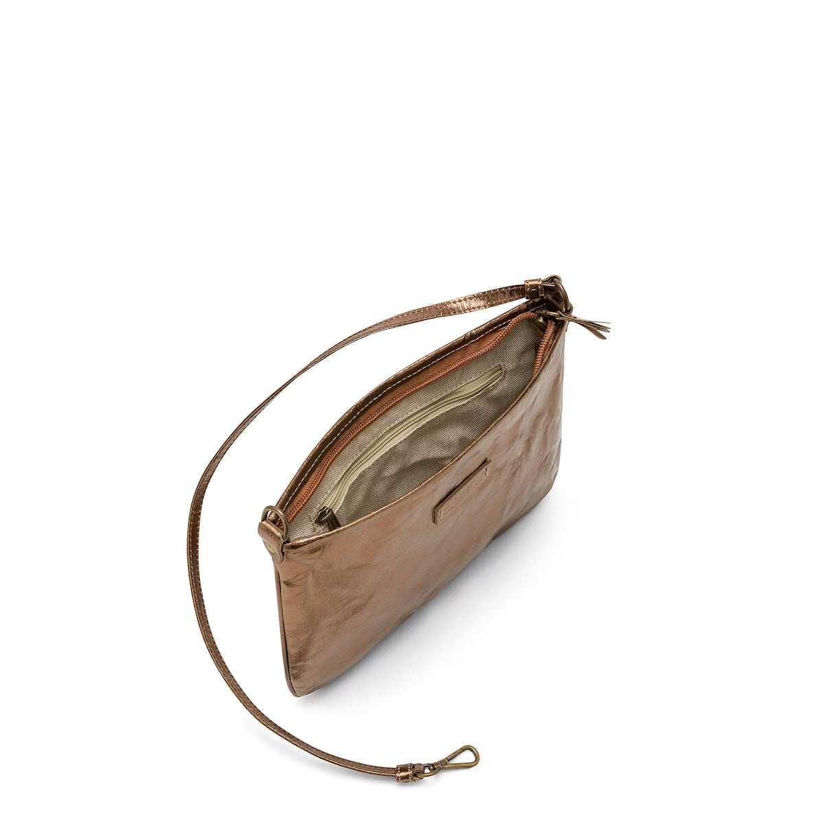 Taštička LOLA hnedá-metalická