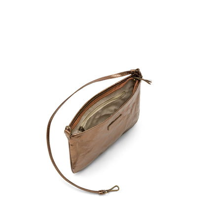 Taštička LOLA hnedá-metalická