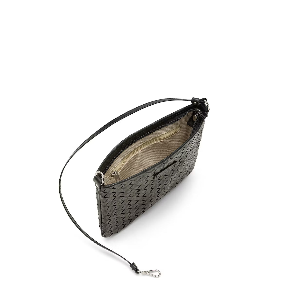 Taštička LOLA čierna prepletaná