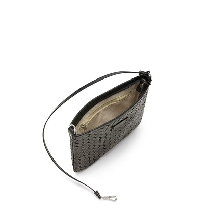 Taštička LOLA čierna prepletaná