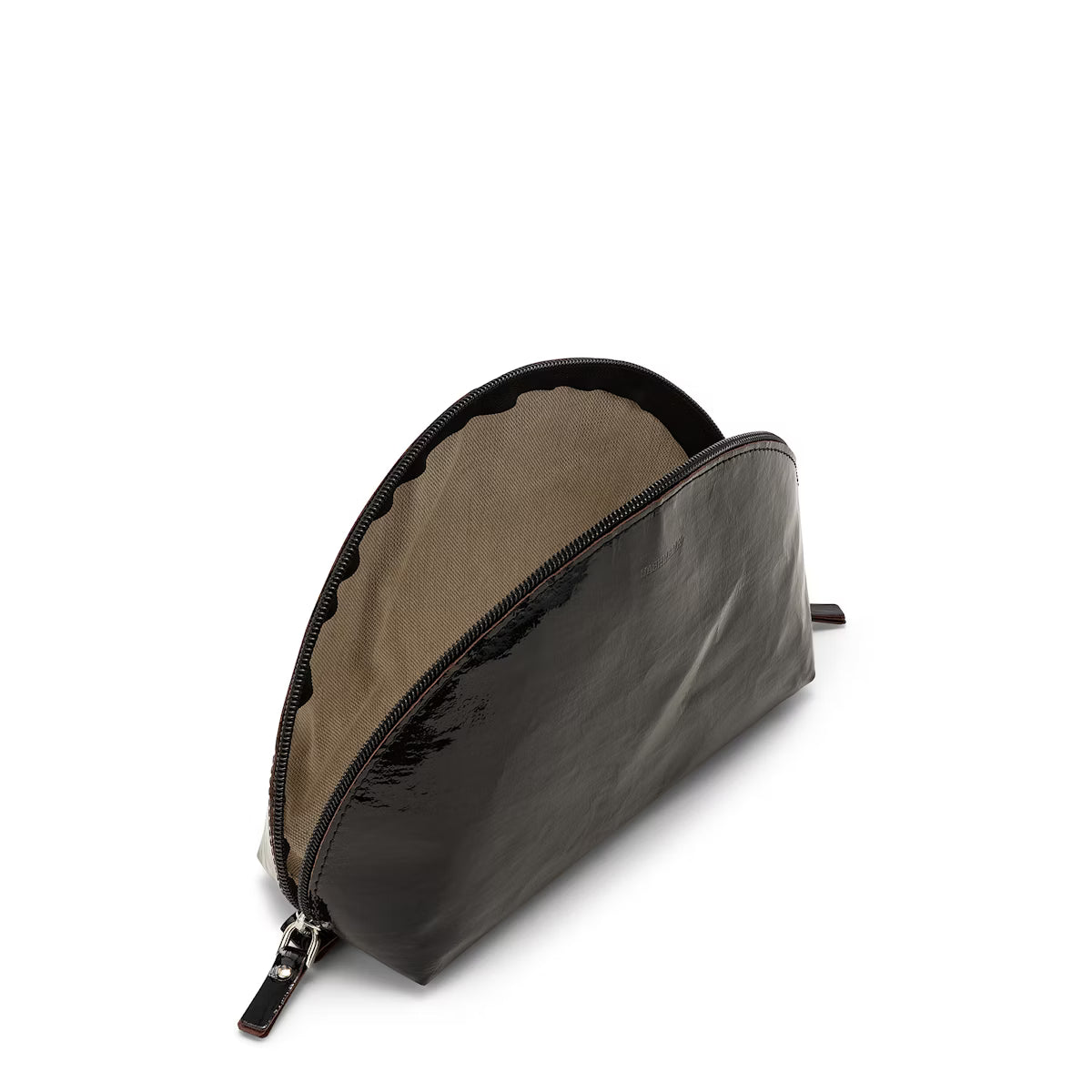 Taštička LUNA čierna lesklá