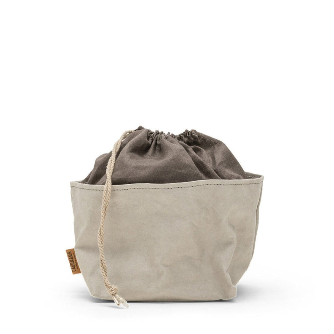 Vrecko z prateľného papiera POTAPANE svetlosivá