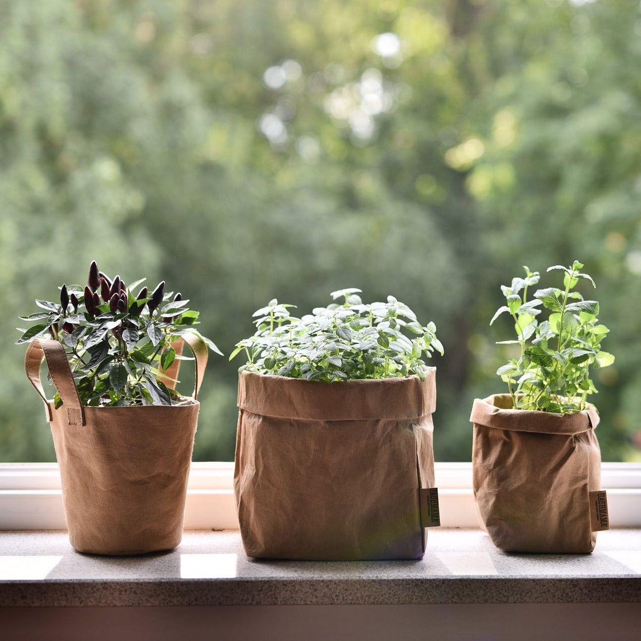 Vrecko z prateľného papiera piesková 