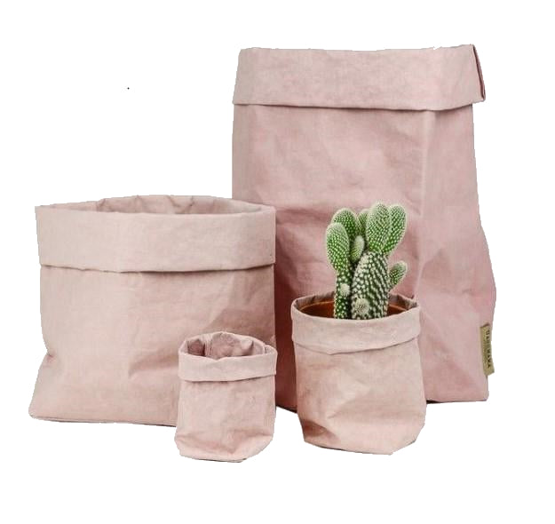 Vrecko z prateľného papiera ružová