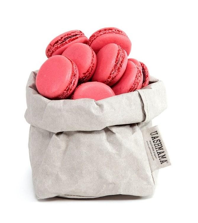 Vrecko z prateľného papiera svetlosivá