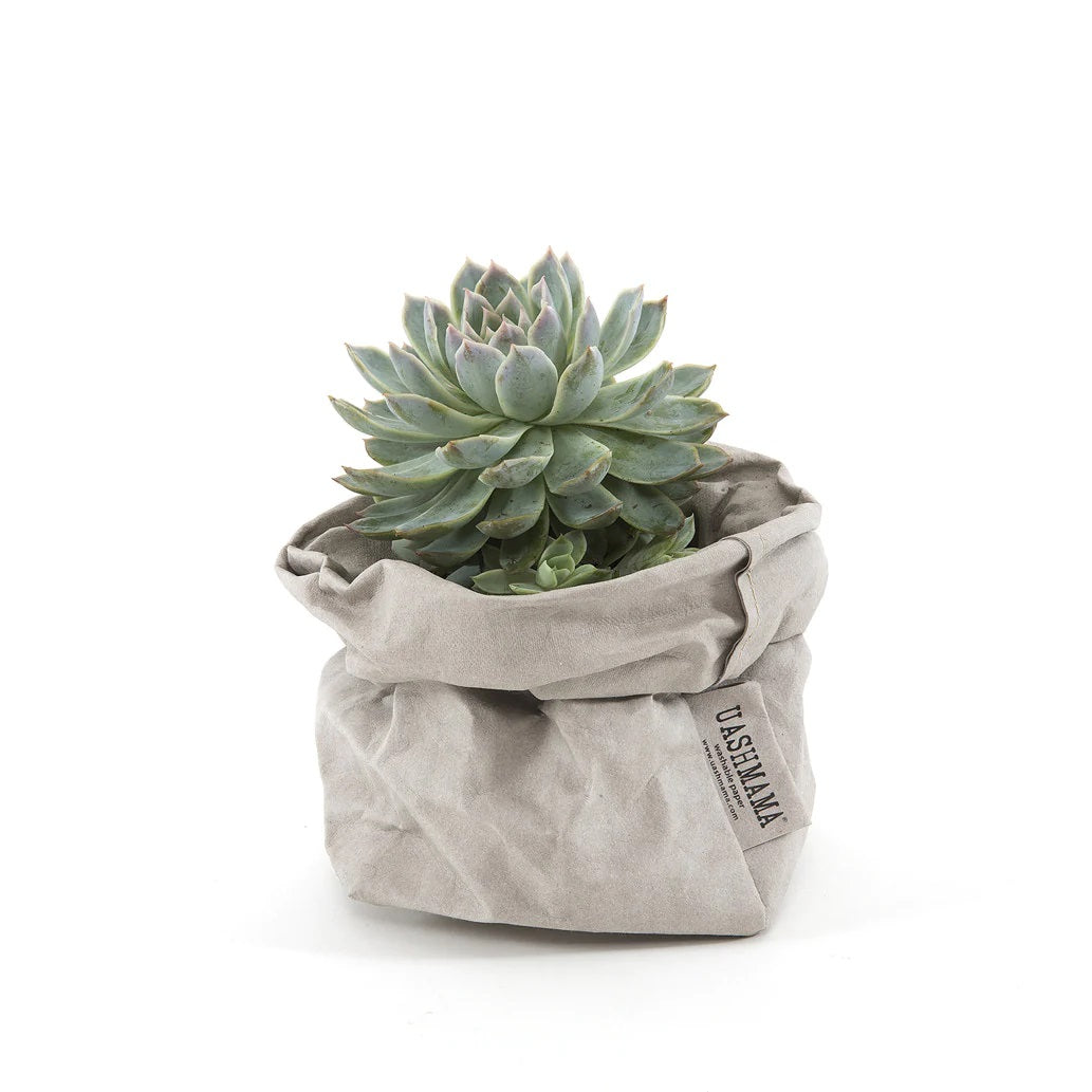 Vrecko z prateľného papiera svetlosivá