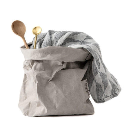 Vrecko z prateľného papiera svetlosivá