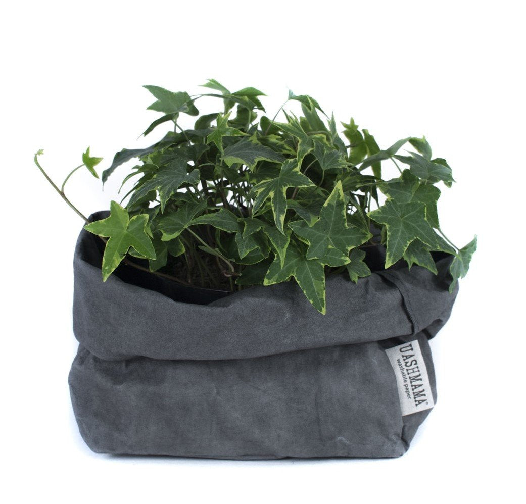 Vrecko z prateľného papiera tmavosivá