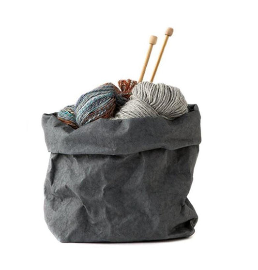 Vrecko z prateľného papiera tmavosivá