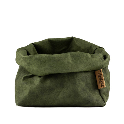 Vrecko z prateľného papiera tmavozelená